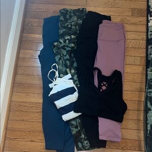Assorted Activewear Leggings and Tops